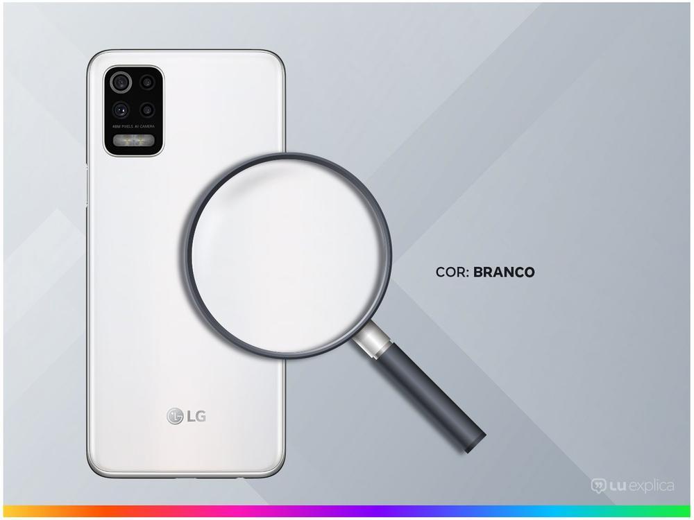 Smartphone LG K62+ 128GB Branco 4G Octa-Core - 4GB RAM Tela 6,59” Câm. Quádrupla + Selfie 28MP - 3
