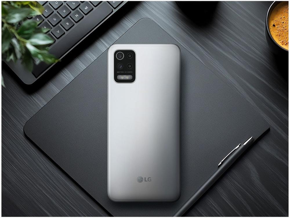 Smartphone LG K62+ 128GB Branco 4G Octa-Core - 4GB RAM Tela 6,59” Câm. Quádrupla + Selfie 28MP - 5