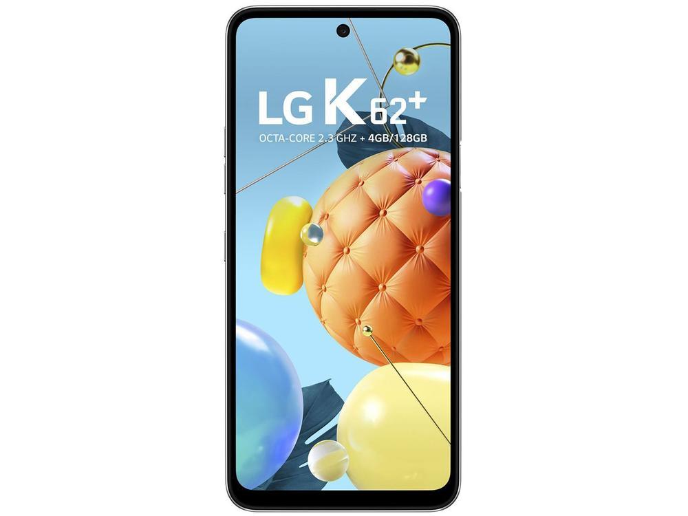 Smartphone LG K62+ 128GB Branco 4G Octa-Core - 4GB RAM Tela 6,59” Câm. Quádrupla + Selfie 28MP - 7