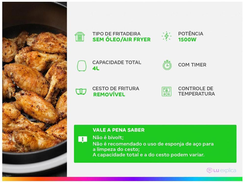 Fritadeira Elétrica Sem Óleo/Air Fryer Mondial - 2