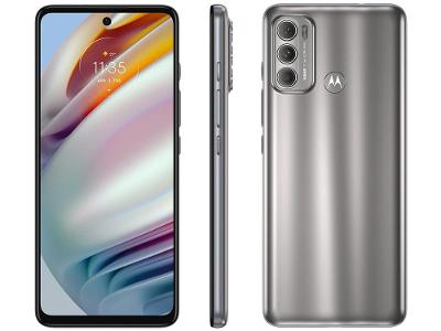 Smartphone Motorola Moto G60 128GB Prata 4G 4GB RAM Tela 6,8” Câm. Tripla + Selfie 32M