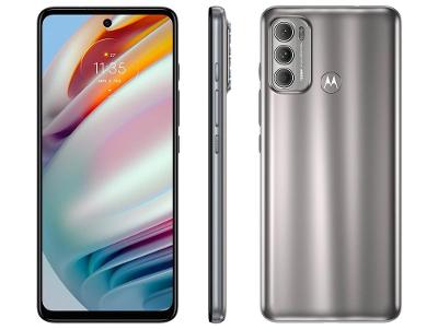 Smartphone Motorola Moto G60 128GB Prata 4G 4GB RAM Tela 6,8” Câm. Tripla + Selfie 32M