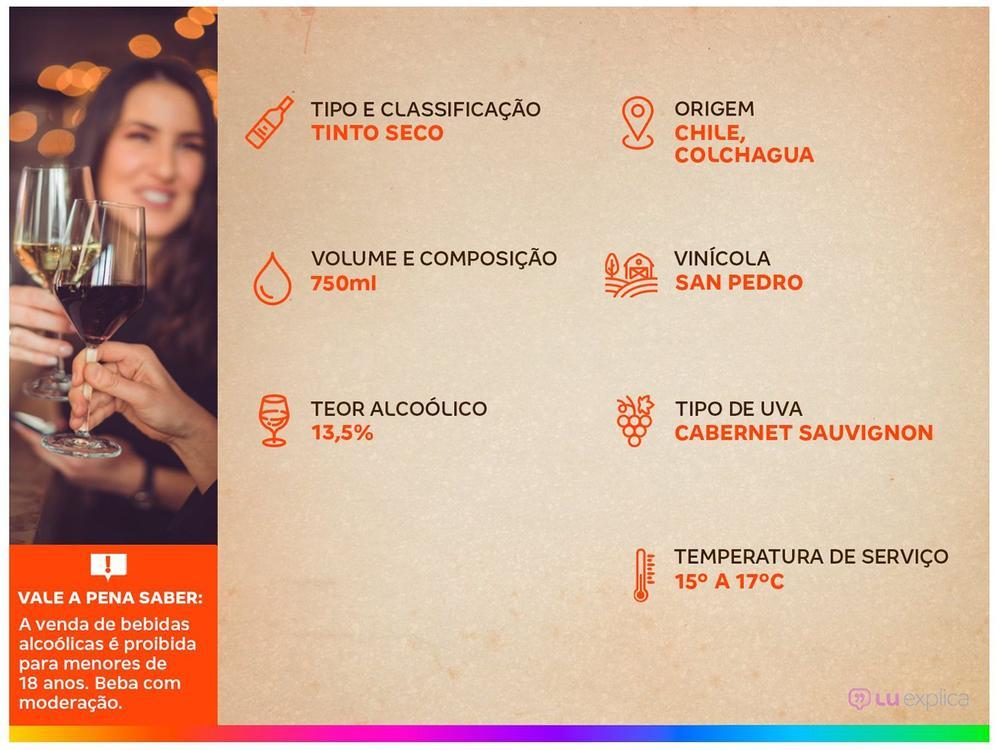 Vinho Tinto Seco Santa Helena Reserva Siglo De Oro Cabernet Sauvignon Chile 750ml - 3