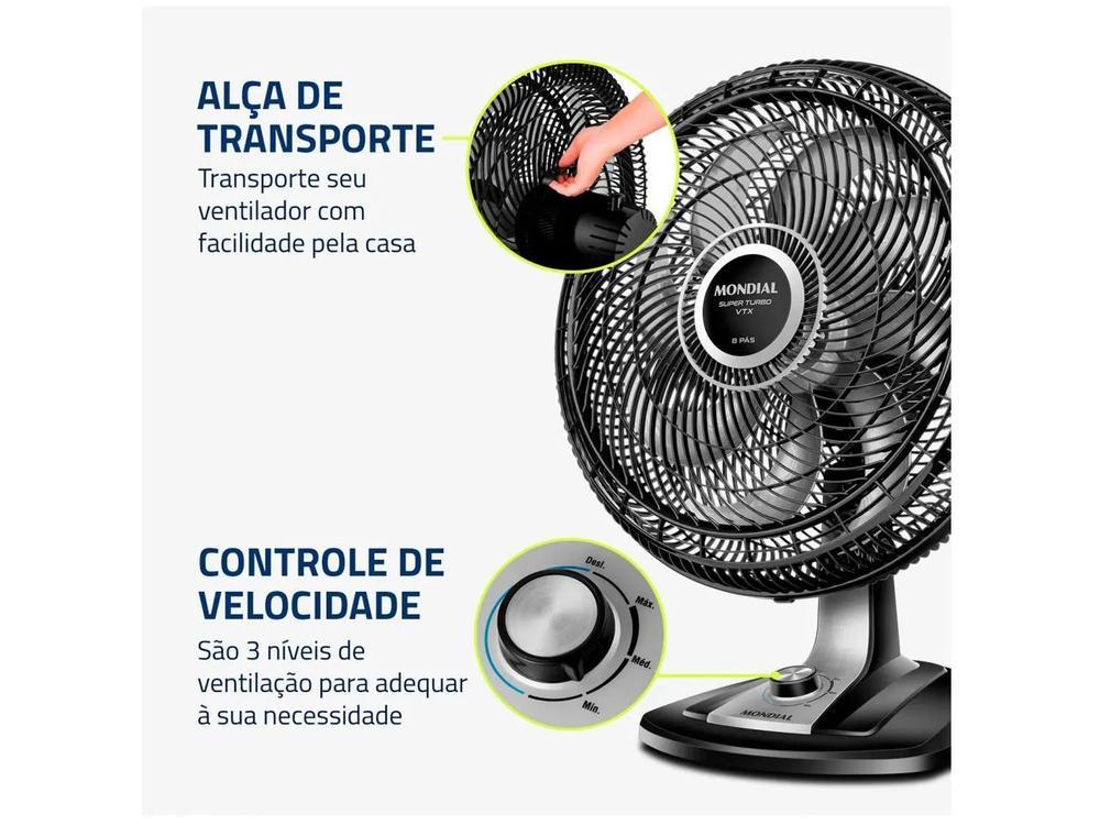 Ventilador de Mesa Mondial VTX-50 50cm 8 Pás 3 Velocidades - 7