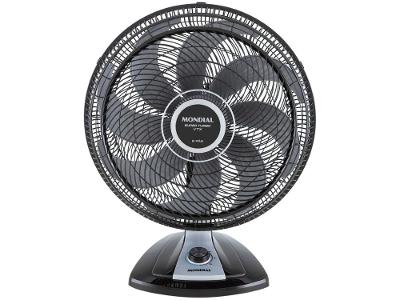 Ventilador de Mesa Mondial VTX-50 50cm 8 Pás 3 Velocidades Preto e Prata