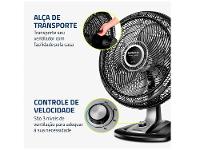 Ventilador de Mesa Mondial VTX-50 50cm 8 Pás 3 Velocidades - 14