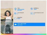 Ventilador de Mesa Mondial VTX-50 50cm 8 Pás 3 Velocidades - 2