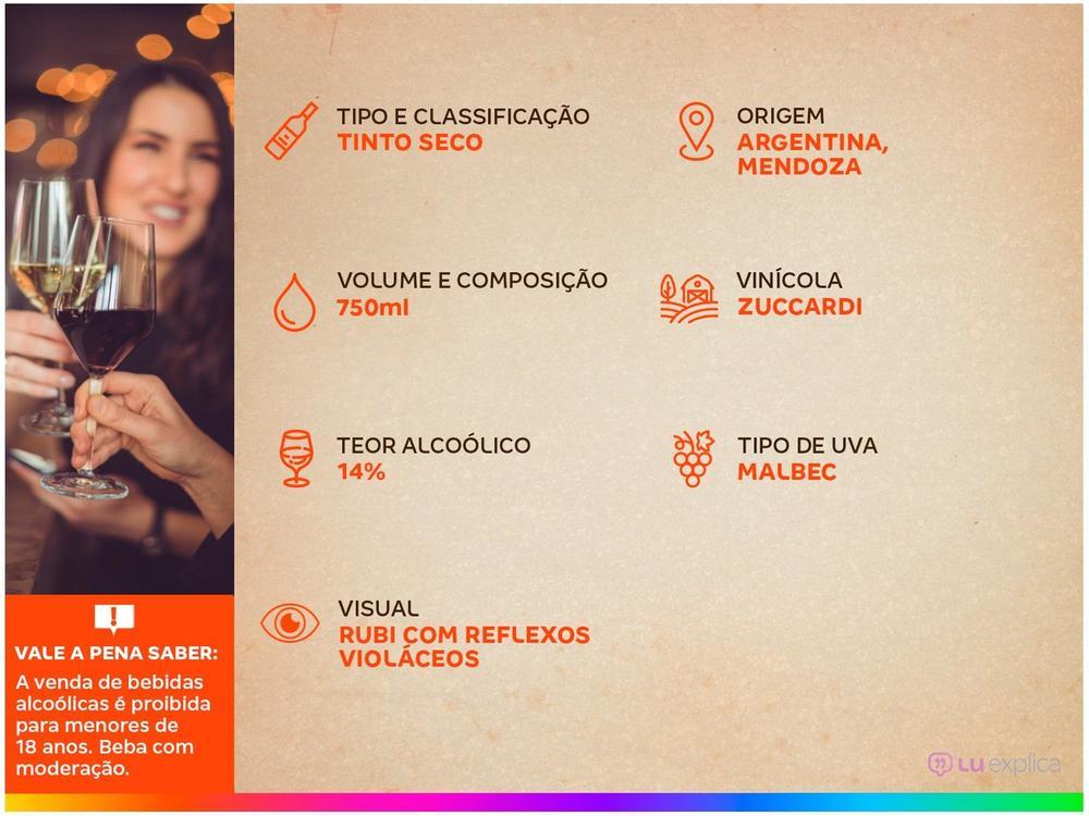Vinho Tinto Seco Zuccardi Fuzion Malbec - 3