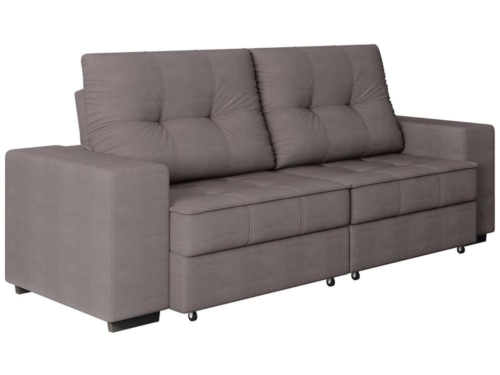 Sofá Retrátil Reclinável 4 Lugares Suede Moviment Artesano Linoforte - 6