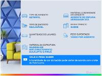 Sofá Retrátil Reclinável 4 Lugares Suede Moviment Artesano Linoforte - 9