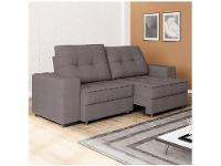 Sofá Retrátil Reclinável 4 Lugares Suede Moviment Artesano Linoforte - 5