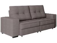 Sofá Retrátil Reclinável 4 Lugares Suede Moviment Artesano Linoforte - 6