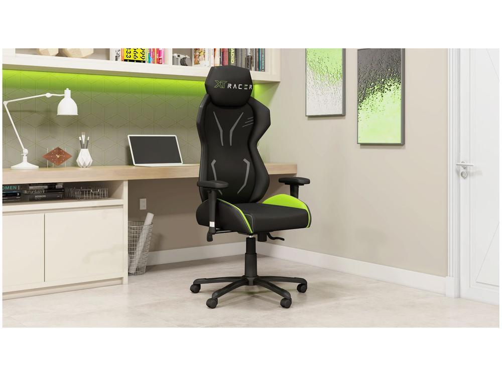 Cadeira Gamer XT Racer Reclinável Preta e Verde - 3