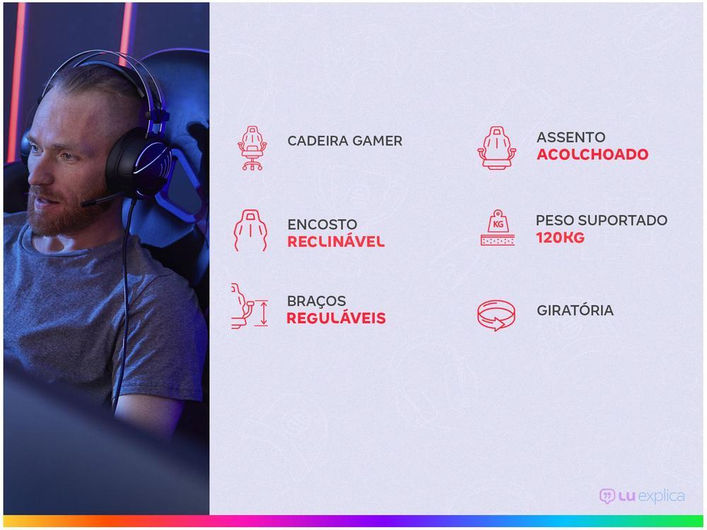 Cadeira Gamer XT Racer Reclinável Preta e Branca - 2