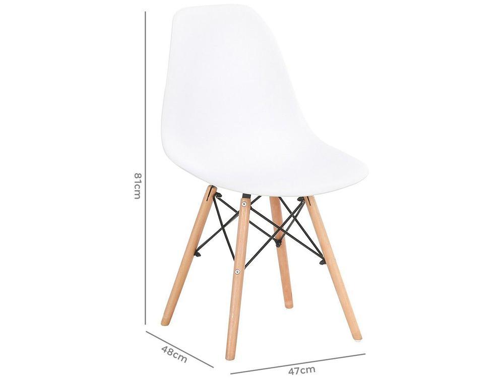 Jogo de Cadeiras Pé Palito Assento Branco EAM-BR1 - 7