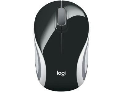Mini Mouse sem Fio Logitech Laser 1000DPI 3 Botões