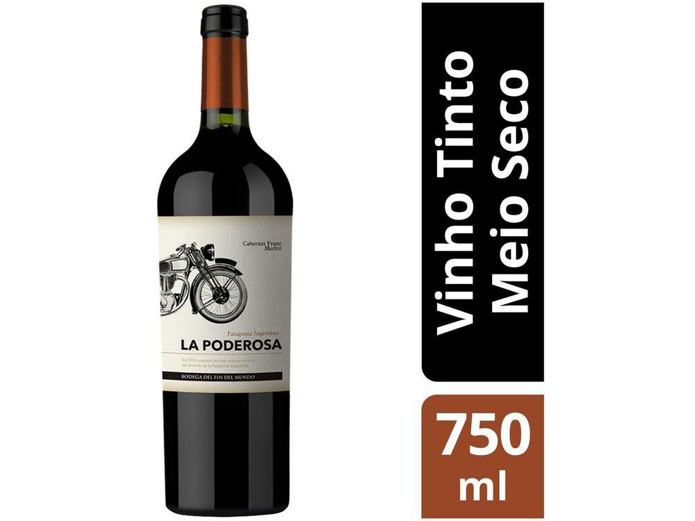Vinho Tinto Meio Seco Bodega Del Fin Del Mundo La Poderosa Cabernet Franc Merlot 750ml - 2