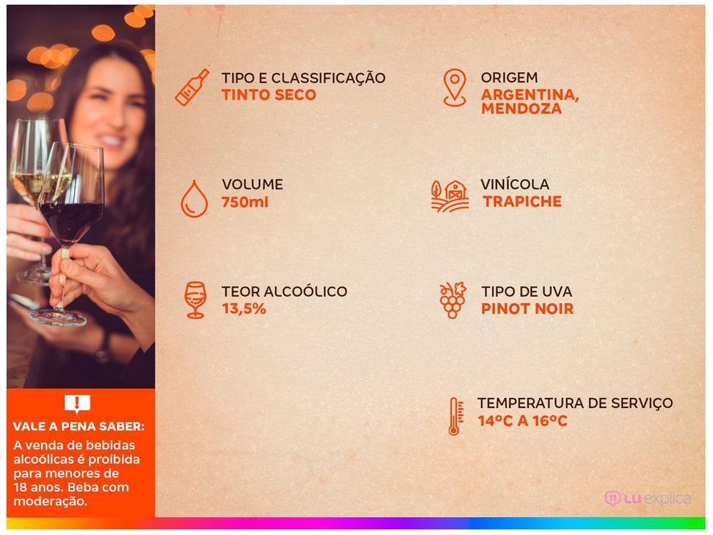 Vinho Tinto Seco Trapiche Roble Pinot Noir - 3