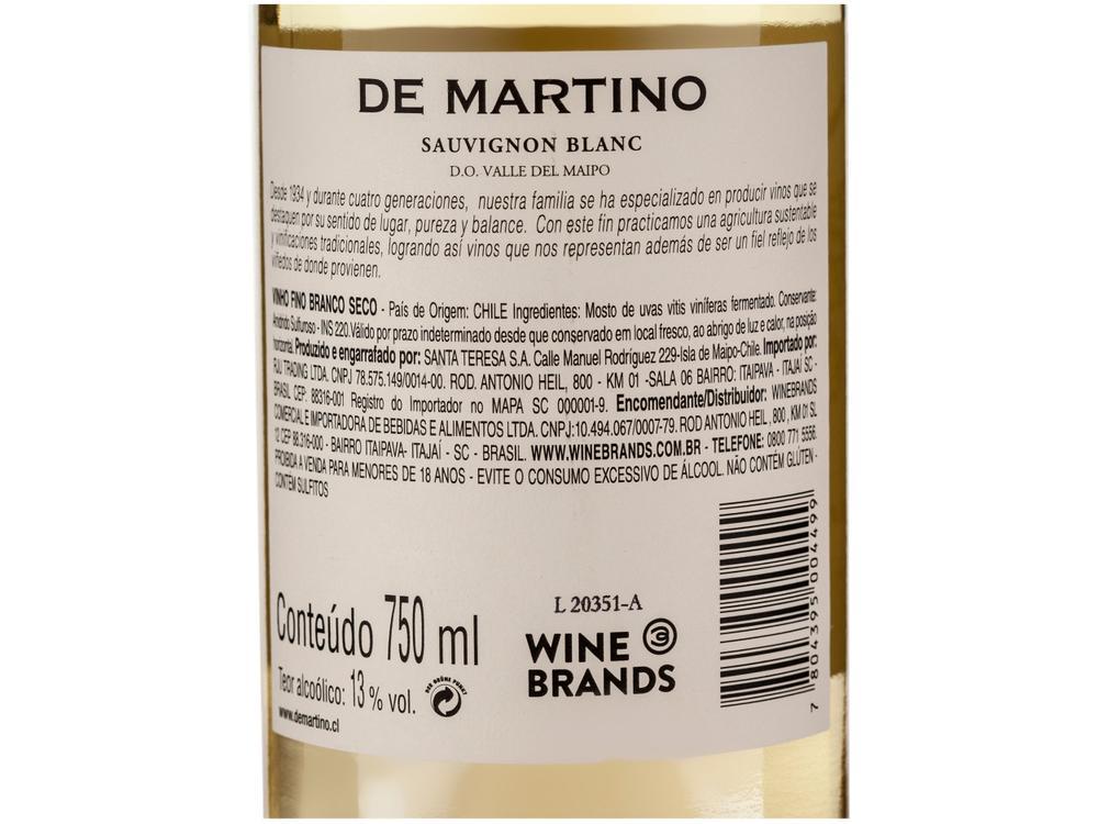 Vinho Branco Seco De Martino Premium Chile 750ml - 4
