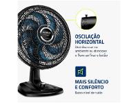 Ventilador de Mesa Mondial Super Turbo VTX-40 Chrome 40cm 8 Pás 3 Velocidades - 12