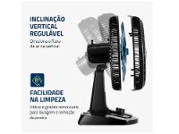 Ventilador de Mesa Mondial Super Turbo VTX-40 Chrome 40cm 8 Pás 3 Velocidades - 5