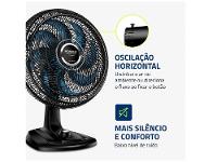 Ventilador de Mesa Mondial Super Turbo VTX-40 Chrome 40cm 8 Pás 3 Velocidades - 6
