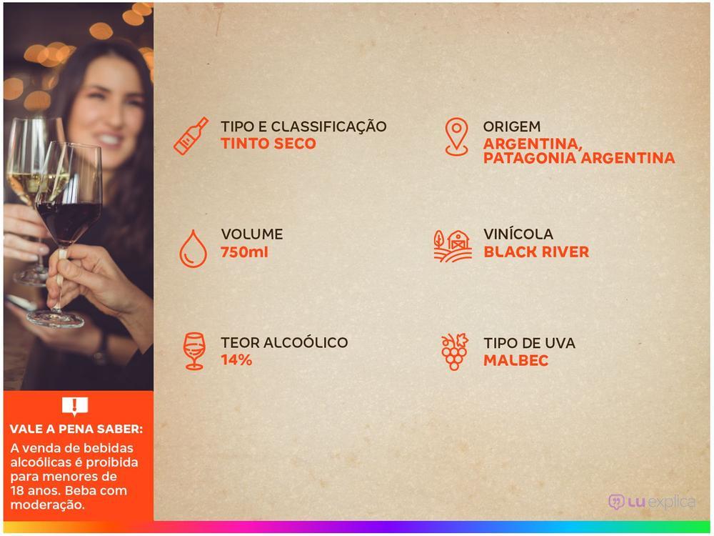 Vinho Tinto Seco Black River Reserva - 3