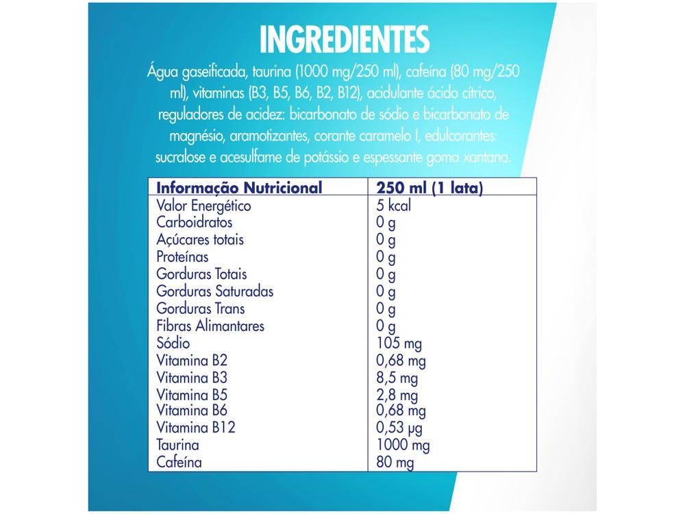 Bebida Energética Red Bull Zero Açúcar 250ml 4 Unidades - 12