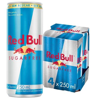 Red Bull Energético Sugar Free Sem Açúcar 250ml 4 latas