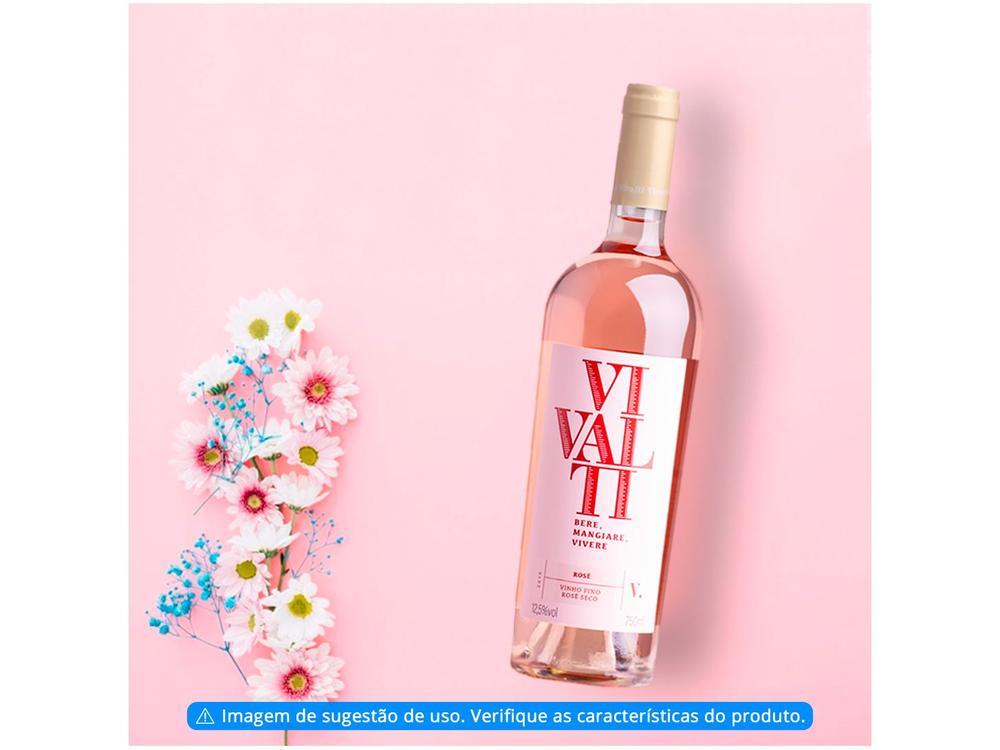 Vinho Rosé Seco Vivalti Brasil 750ml - 10