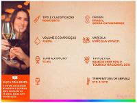 Vinho Rosé Seco Vivalti Brasil 750ml - 12