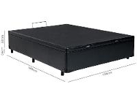 Base Cama Box Casal V-Joy com Baú 38x138x188cm Bravus - 8