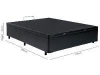 Base Cama Box Casal V-Joy com Baú 38x138x188cm Bravus - 5