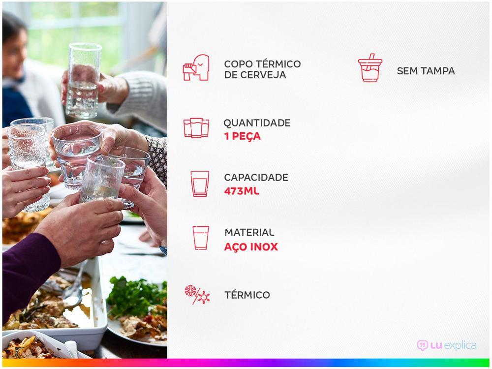 Copo Térmico para Cerveja Stanley 8029 Preto Matte 473ml - 10