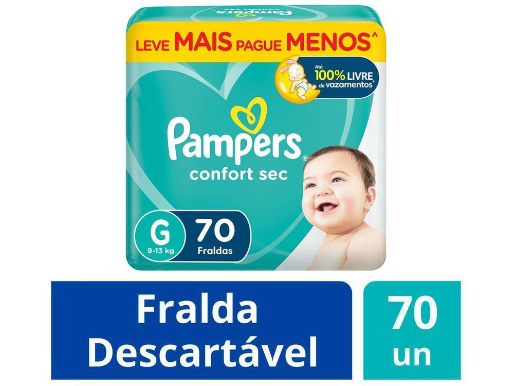 Fralda Pampers Confort Sec Tam. G 9 a 13kg - 2