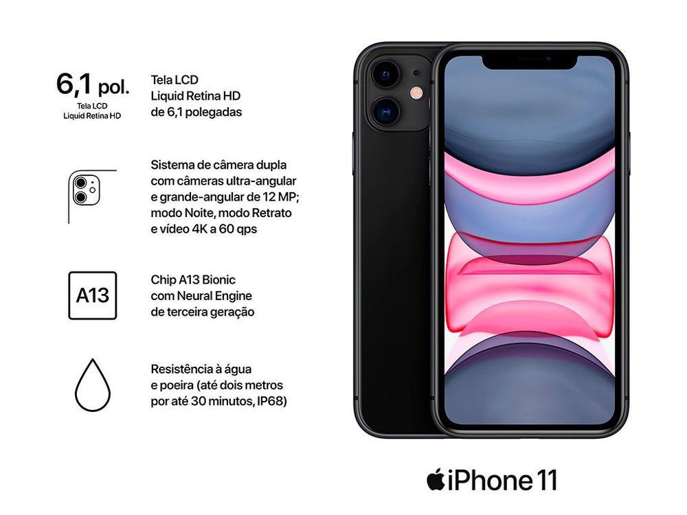 iPhone 11 Apple 256GB Preto 6,1” 12MP iOS - 5