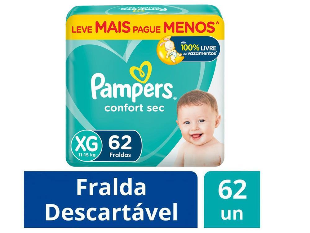 Fralda Pampers Confort Sec Tam. XG 11 a 15kg - 2