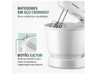 Batedeira Mondial Branca 400W Prática B-44-W 3 Velocidades - 13