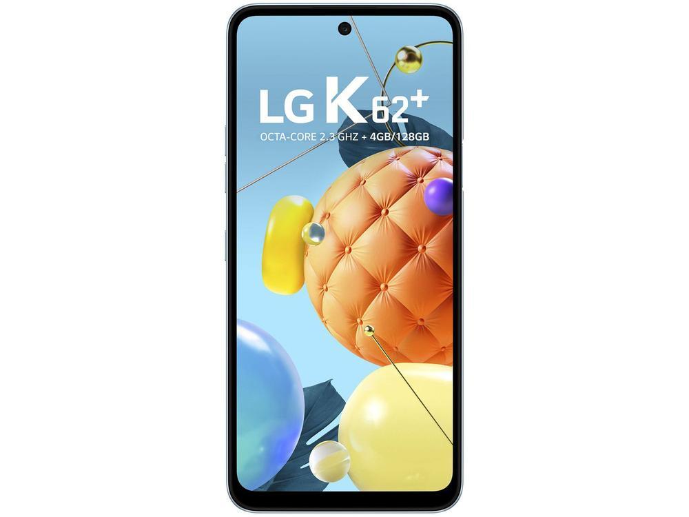 Smartphone LG K62+ 128GB Azul 4G Octa-Core 4GB RAM Tela 6,59” Câm. Quádrupla + Selfie 28MP Dual Chip - 6