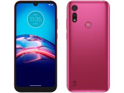 Smartphone Motorola Moto E6i 32GB Pink 4G 2GB RAM Tela 6,1” Câm. Dupla + Selfie 5M
