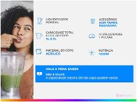 Liquidificador Mondial Turbo L-1200 BI com Filtro 12 Velocidades 1200W Inox Preto - 2