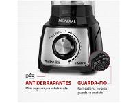 Liquidificador Mondial Turbo L-1200 BI com Filtro 12 Velocidades 1200W Inox Preto - 8