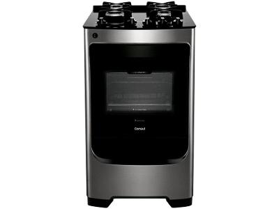 Fogão 4 Bocas Consul Inox Mesa de Vidro CFO4VARUNA