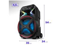 Caixa de Som Mondial CM-400 Bluetooth Portátil Amplificada 400W USB - 17