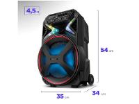 Caixa de Som Mondial CM-400 Bluetooth Portátil Amplificada 400W USB - 8