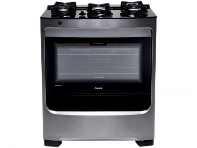 Fogão 5 Bocas Consul Inox Mesa de Vidro CFS5VARUNA