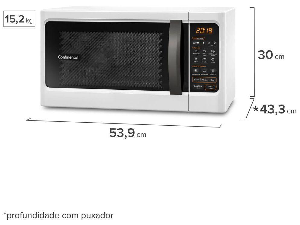 Micro-ondas Continental 34L MC34B Branco - 2