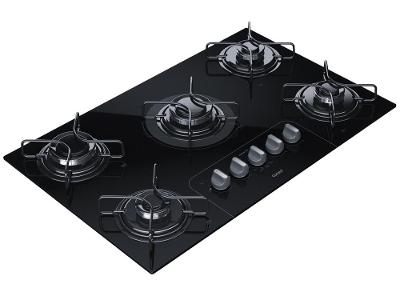 Cooktop 5 Bocas a Gás GLP Consul Mesa de Vidro