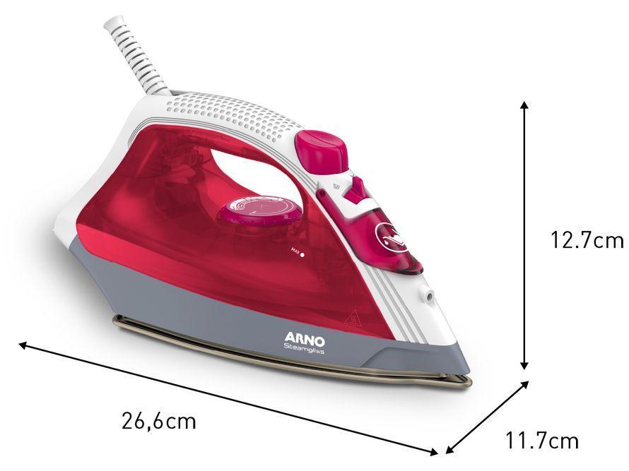 Ferro a Vapor Arno Steamgliss com Base Cerâmica FSGC - 8
