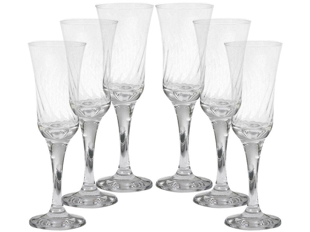 Jogo de Taças para Champanhe Vidro 6 Peças - 1